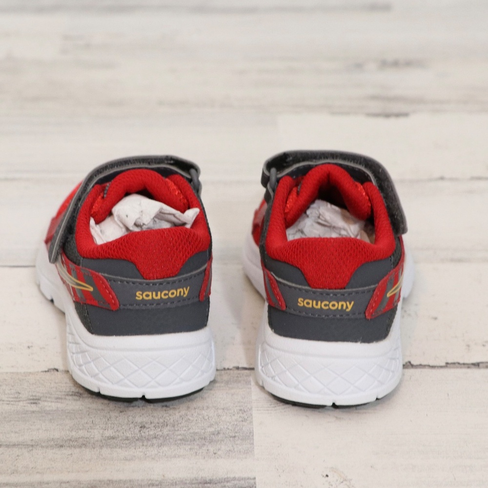 [NWOB] Saucony Kids Velocer A/C Sneaker Red 10.5 WIDE NEW - Picture 6 of 8